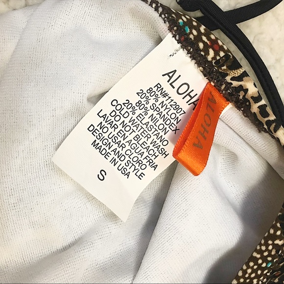 NWT Swimbay Leopard Print Beaded Monokini Swimsuit - Picture 8 of 8